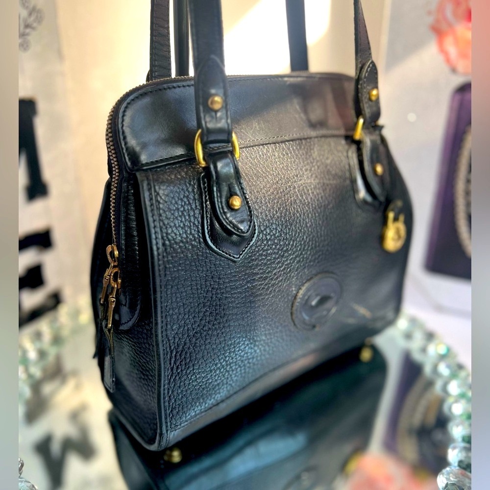 Dooney & Bourke vinyl Black Pebbled Leather Shoulder Bag - Picture 7 of 16